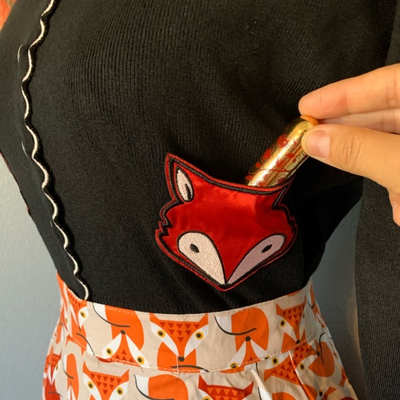 Banned Retro Foxy Scallop Cardigan Black - Picture 14 of 16